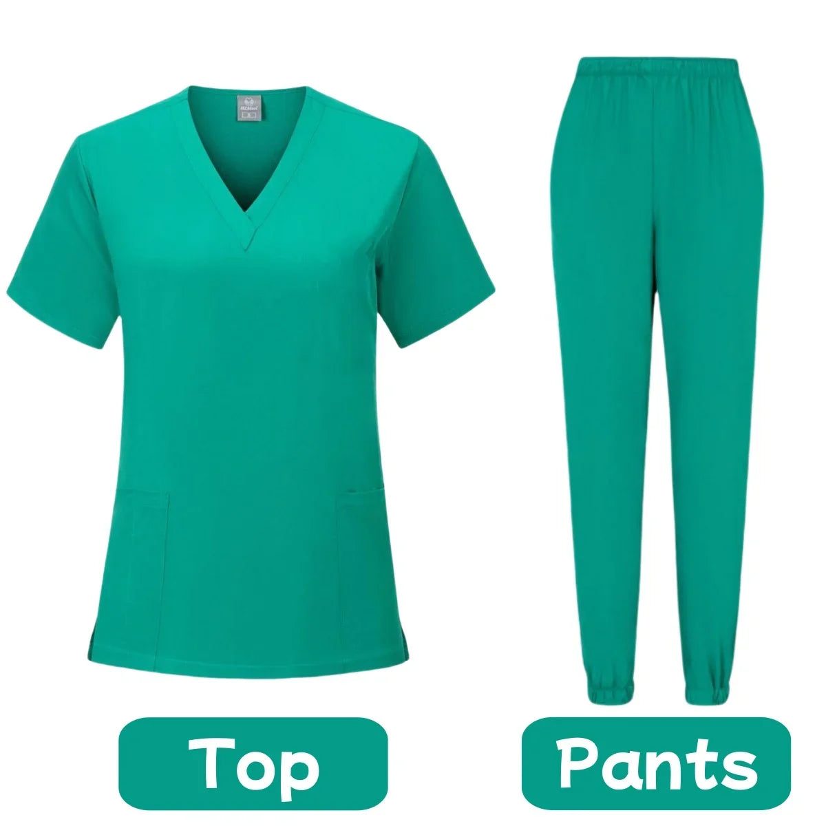 Women's Pink Clinical Scrub Set — Soft Polyester Nursing Uniform