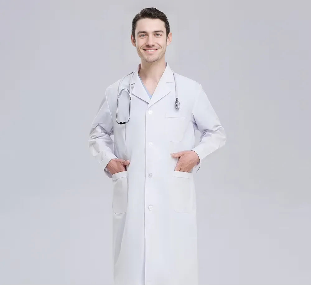 White Coat for Women Scrubs Uniform Set for Women Medical Scrubs Set Hospital Uniform Nurse Nursing Scrubs Medical Uniform Set
