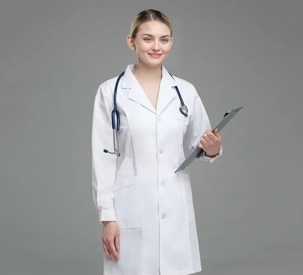 White Coat for Women Scrubs Uniform Set for Women Medical Scrubs Set Hospital Uniform Nurse Nursing Scrubs Medical Uniform Set