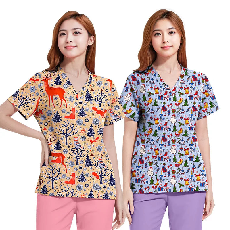 Cherokee Nurse Waterproof Medical Uniforms Nursing Scrubs Set Scrubs Uniforms Sets for Women Medical Scrubs Set Hospital Uniform