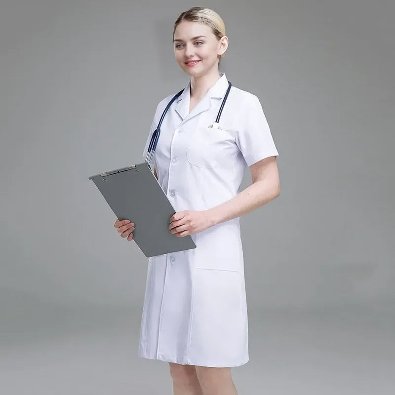 White Coat for Women Scrubs Uniform Set for Women Medical Scrubs Set Hospital Uniform Nurse Nursing Scrubs Medical Uniform Set