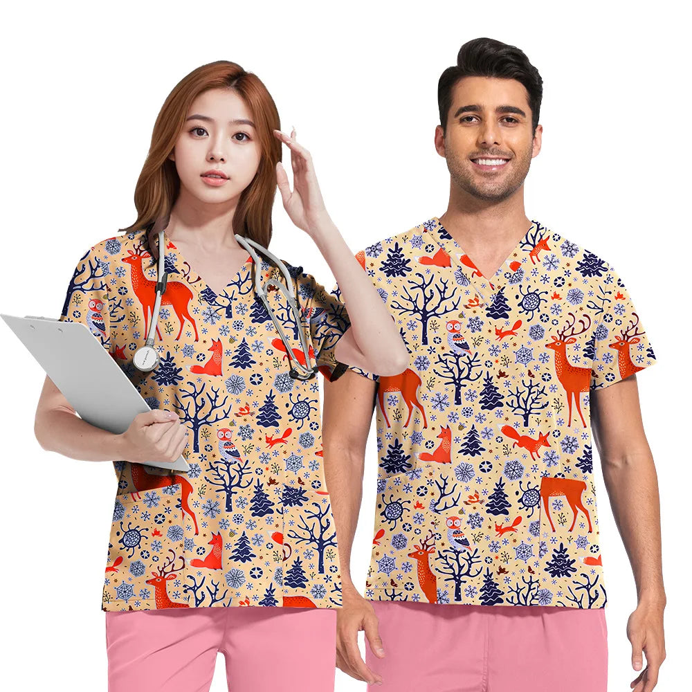 Cherokee Nurse Waterproof Medical Uniforms Nursing Scrubs Set Scrubs Uniforms Sets for Women Medical Scrubs Set Hospital Uniform