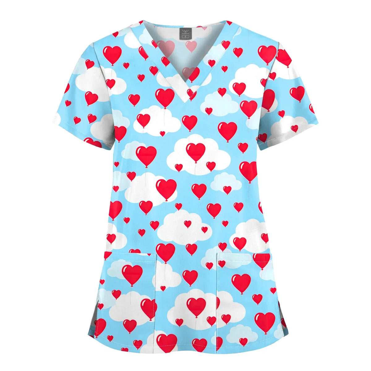 Shirts for Women Dental Clinic Veterinary Uniform Beauty Salon Pet Store Workwear Short Sleeved T-shirt Healthcare Scrubs Female