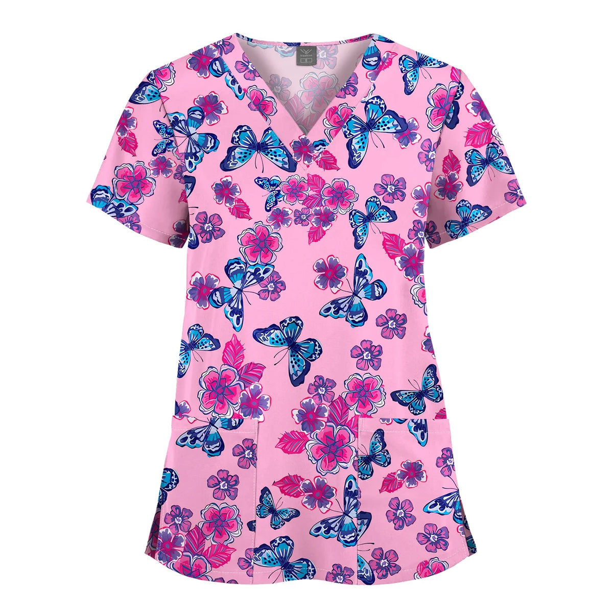 Shirts for Women Dental Clinic Veterinary Uniform Beauty Salon Pet Store Workwear Short Sleeved T-shirt Healthcare Scrubs Female