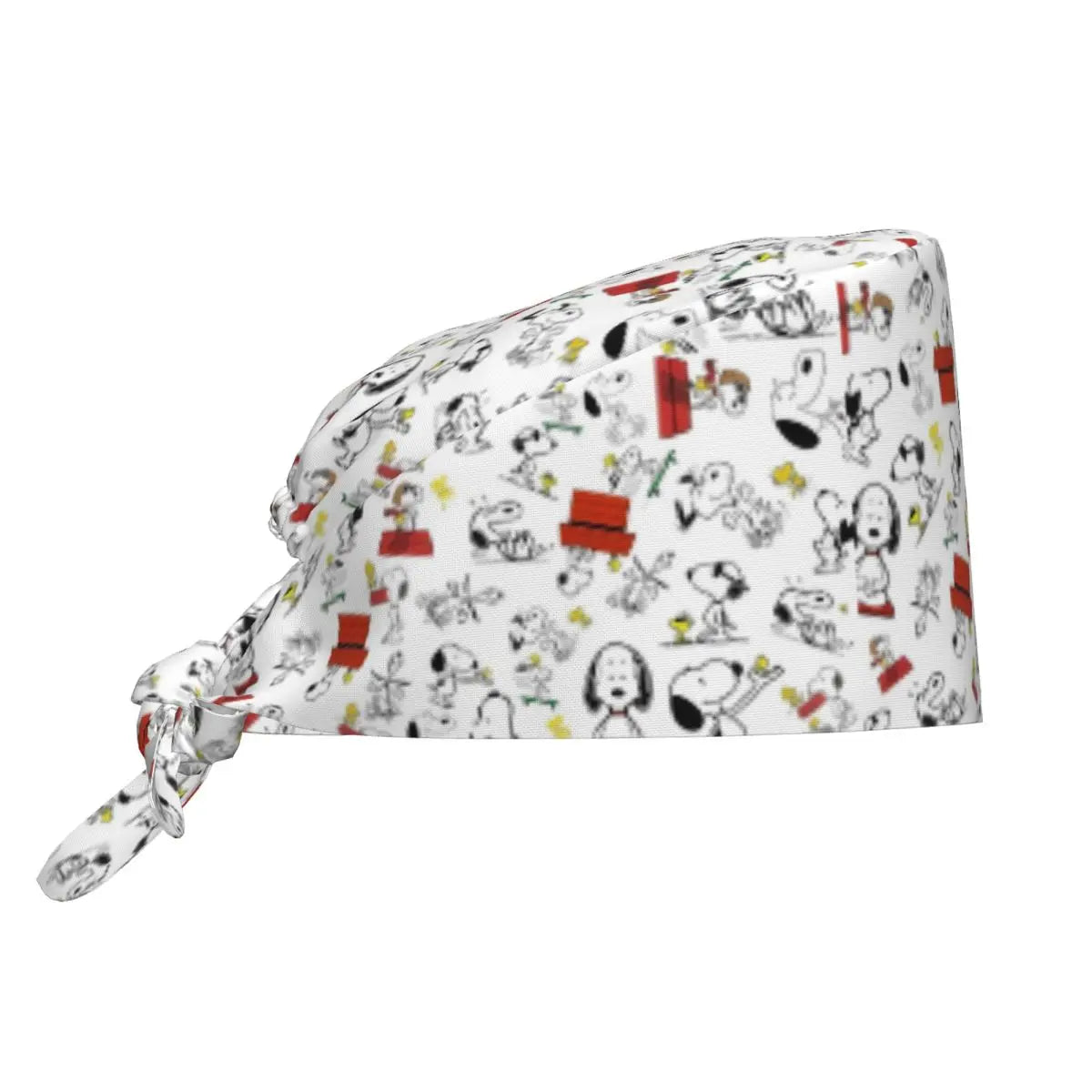 Custom S-Dog-Snoopies Breathable Nursing Work Cap Surgical Scrub Caps Nurse Medical Cap Work Scrubs Hat for Hospital Pharmacy