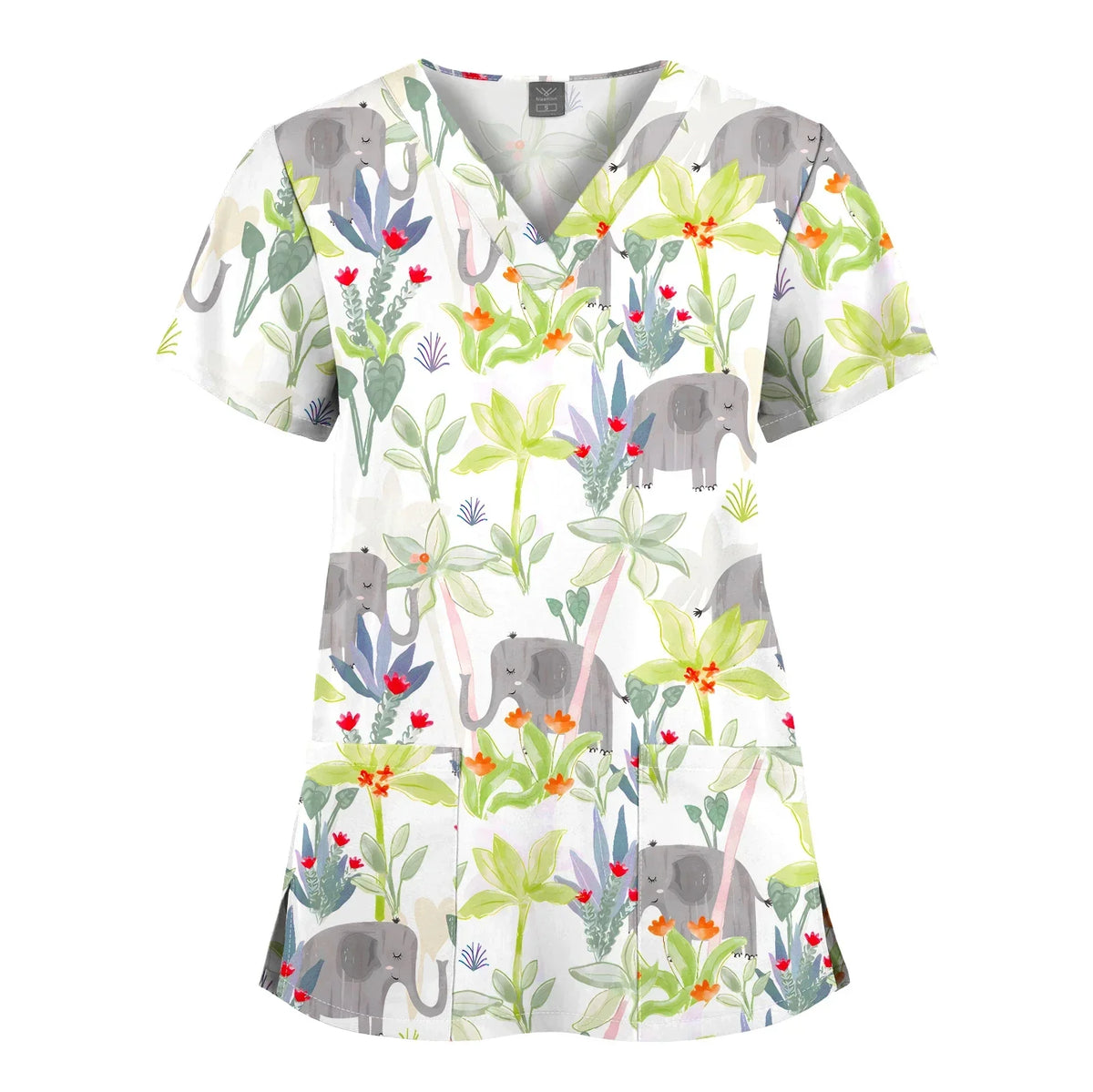 Shirts for Women Dental Clinic Veterinary Uniform Beauty Salon Pet Store Workwear Short Sleeved T-shirt Healthcare Scrubs Female