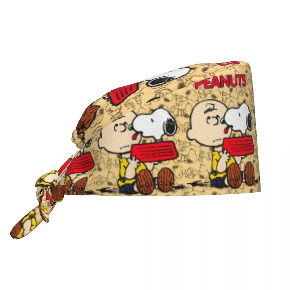 Snoopy Print Breathable Surgical Scrub Cap — Unisex Bouffant Hat