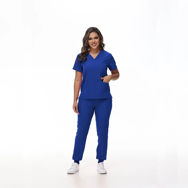 Vivid V-Neck Scrub Set