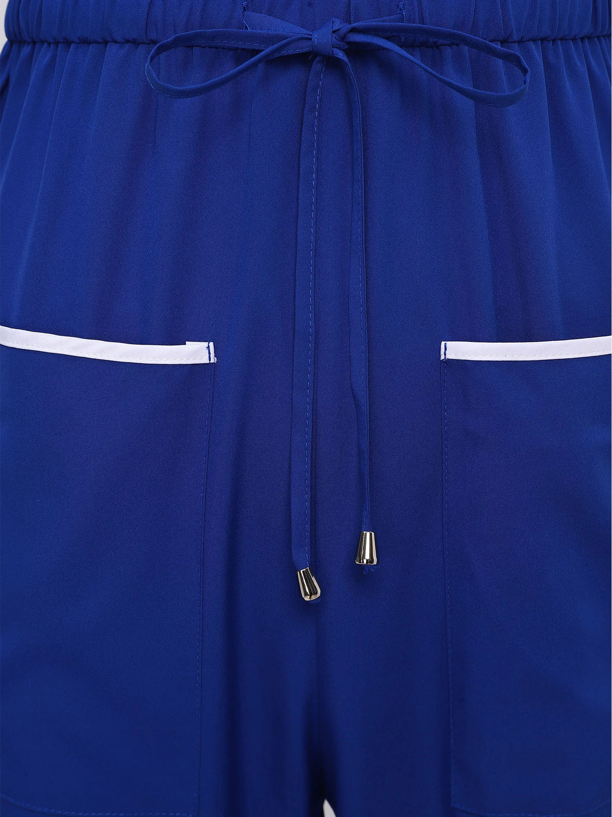 Women Scrubs Jumpsuit with Pockets Short Sleeve Drawstring Elastic Waist Long Pants Back Zipper Rompers for Nurse Doctor Medical
