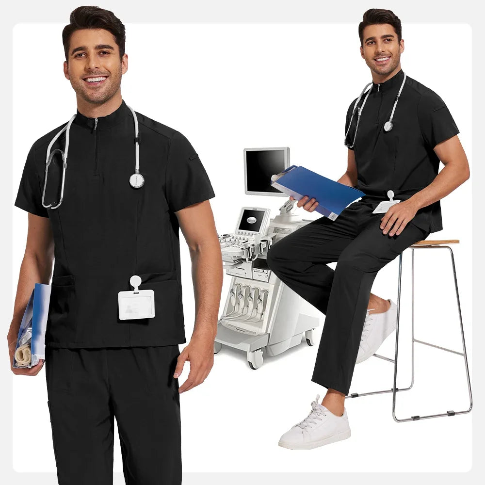 Turtle Neck Scrub Set