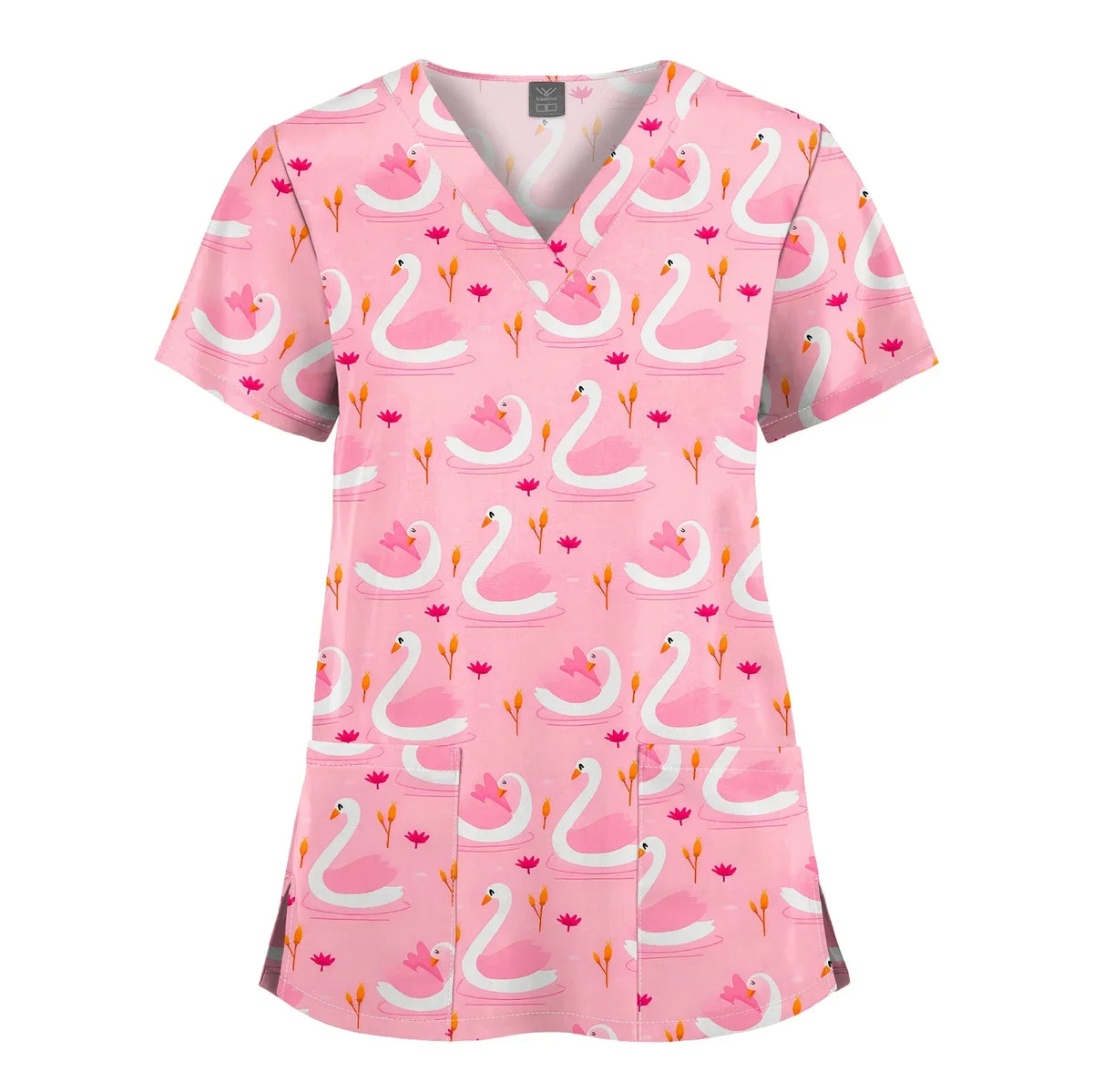 Shirts for Women Dental Clinic Veterinary Uniform Beauty Salon Pet Store Workwear Short Sleeved T-shirt Healthcare Scrubs Female