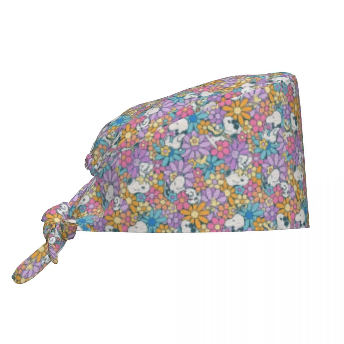 Custom S-Dog-Snoopies Breathable Nursing Work Cap Surgical Scrub Caps Nurse Medical Cap Work Scrubs Hat for Hospital Pharmacy
