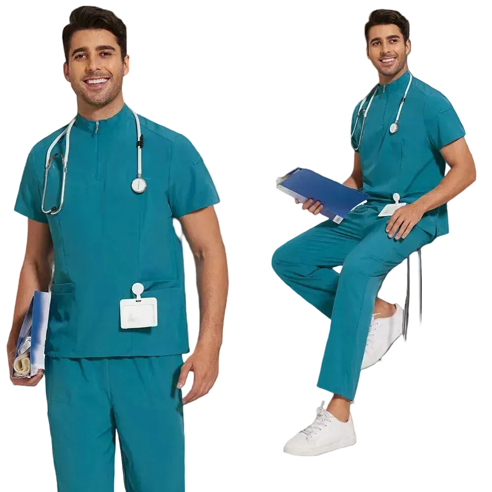 Turtle Neck Scrub Set