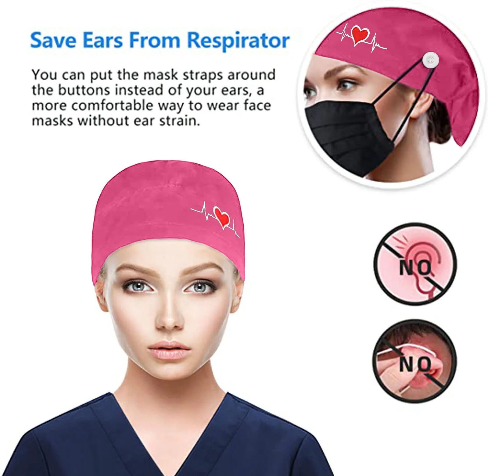 Adjustable Scrub Caps