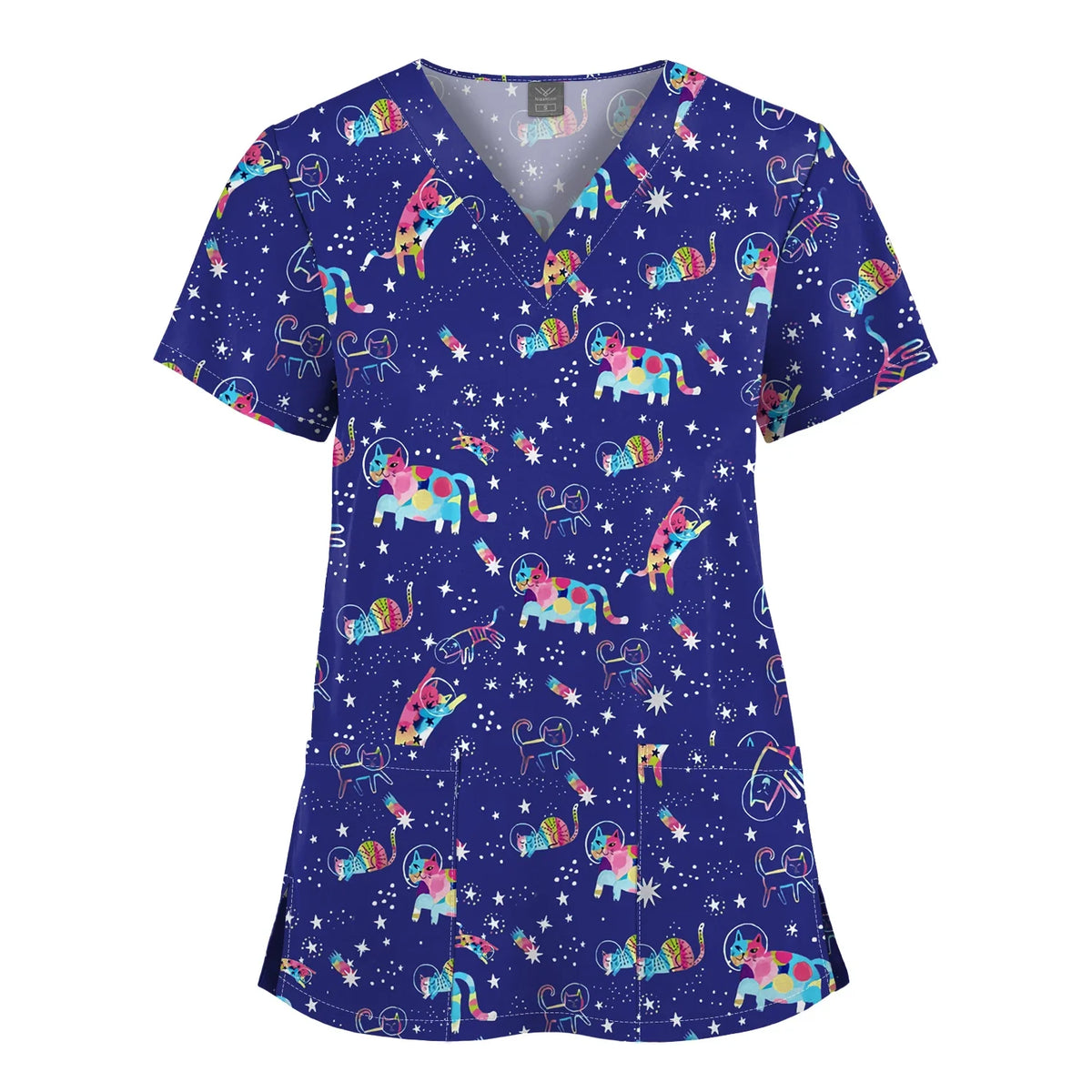 Shirts for Women Dental Clinic Veterinary Uniform Beauty Salon Pet Store Workwear Short Sleeved T-shirt Healthcare Scrubs Female
