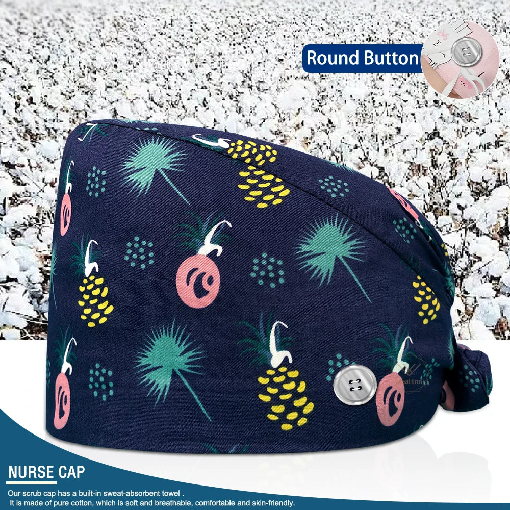 Pet Shop Surgical Cap Health Service Hat Doctor Work Caps Hospital Medical Scrubs Hat Cleaning Clinical Cap Nursing Head Hats