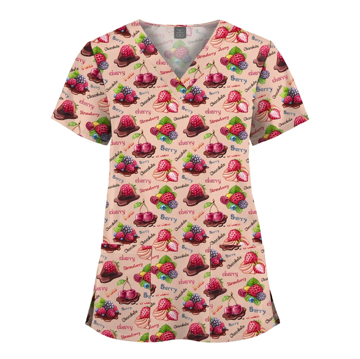 Shirts for Women Dental Clinic Veterinary Uniform Beauty Salon Pet Store Workwear Short Sleeved T-shirt Healthcare Scrubs Female