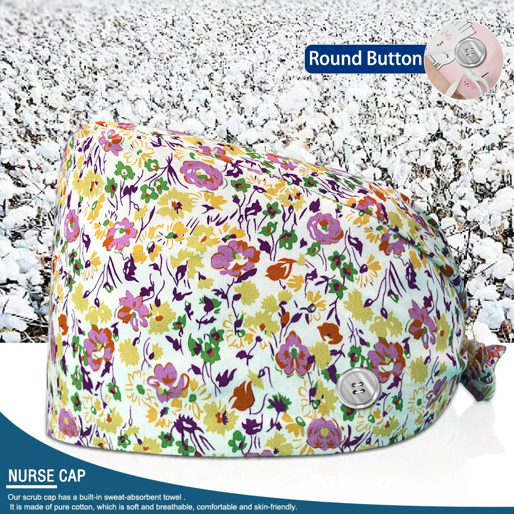 Pet Shop Surgical Cap Health Service Hat Doctor Work Caps Hospital Medical Scrubs Hat Cleaning Clinical Cap Nursing Head Hats