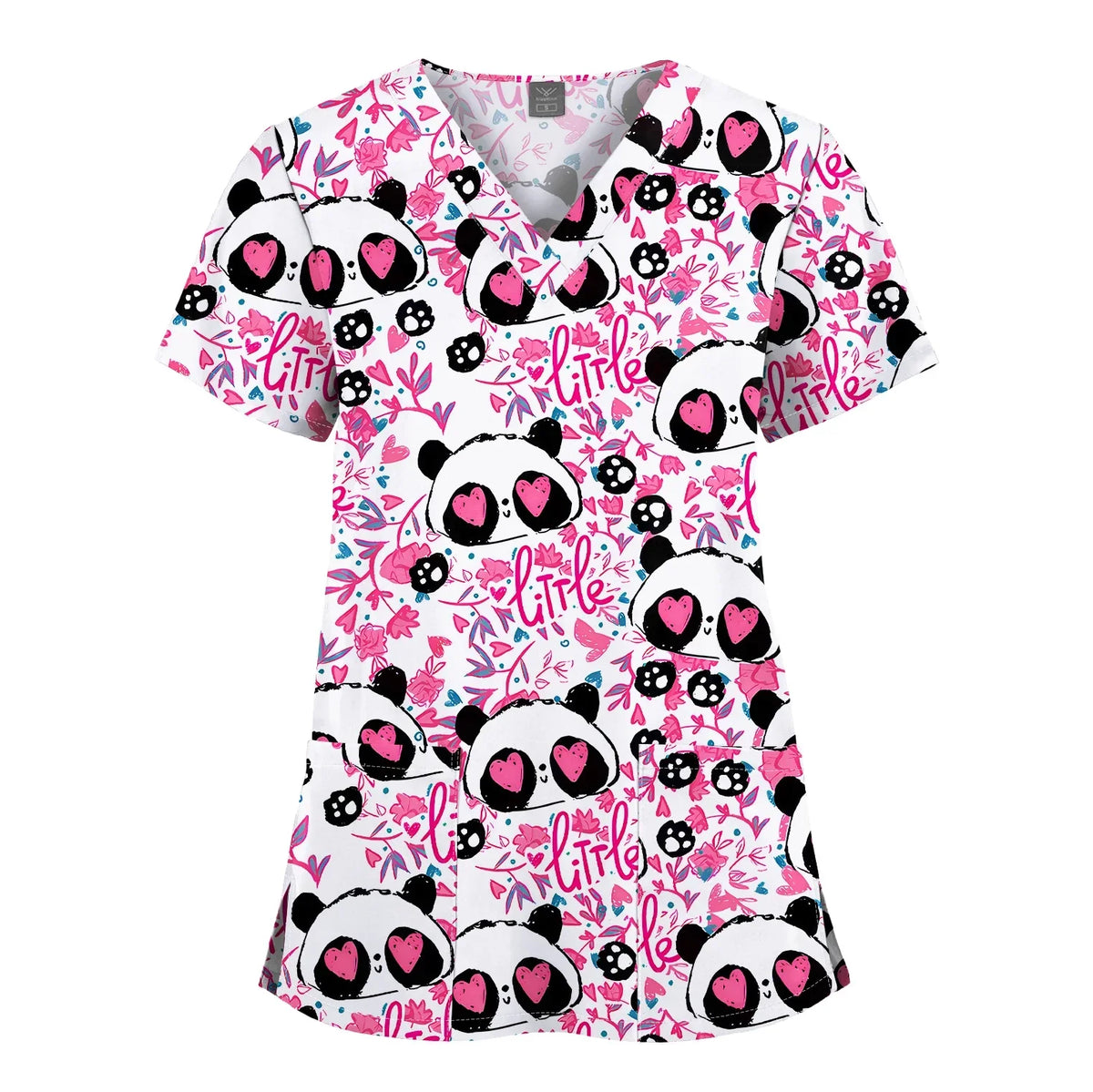 Shirts for Women Dental Clinic Veterinary Uniform Beauty Salon Pet Store Workwear Short Sleeved T-shirt Healthcare Scrubs Female