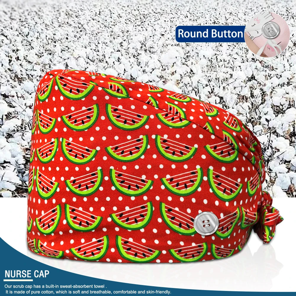 Pet Shop Surgical Cap Health Service Hat Doctor Work Caps Hospital Medical Scrubs Hat Cleaning Clinical Cap Nursing Head Hats