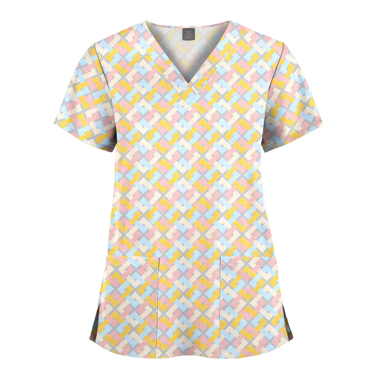 Shirts for Women Dental Clinic Veterinary Uniform Beauty Salon Pet Store Workwear Short Sleeved T-shirt Healthcare Scrubs Female