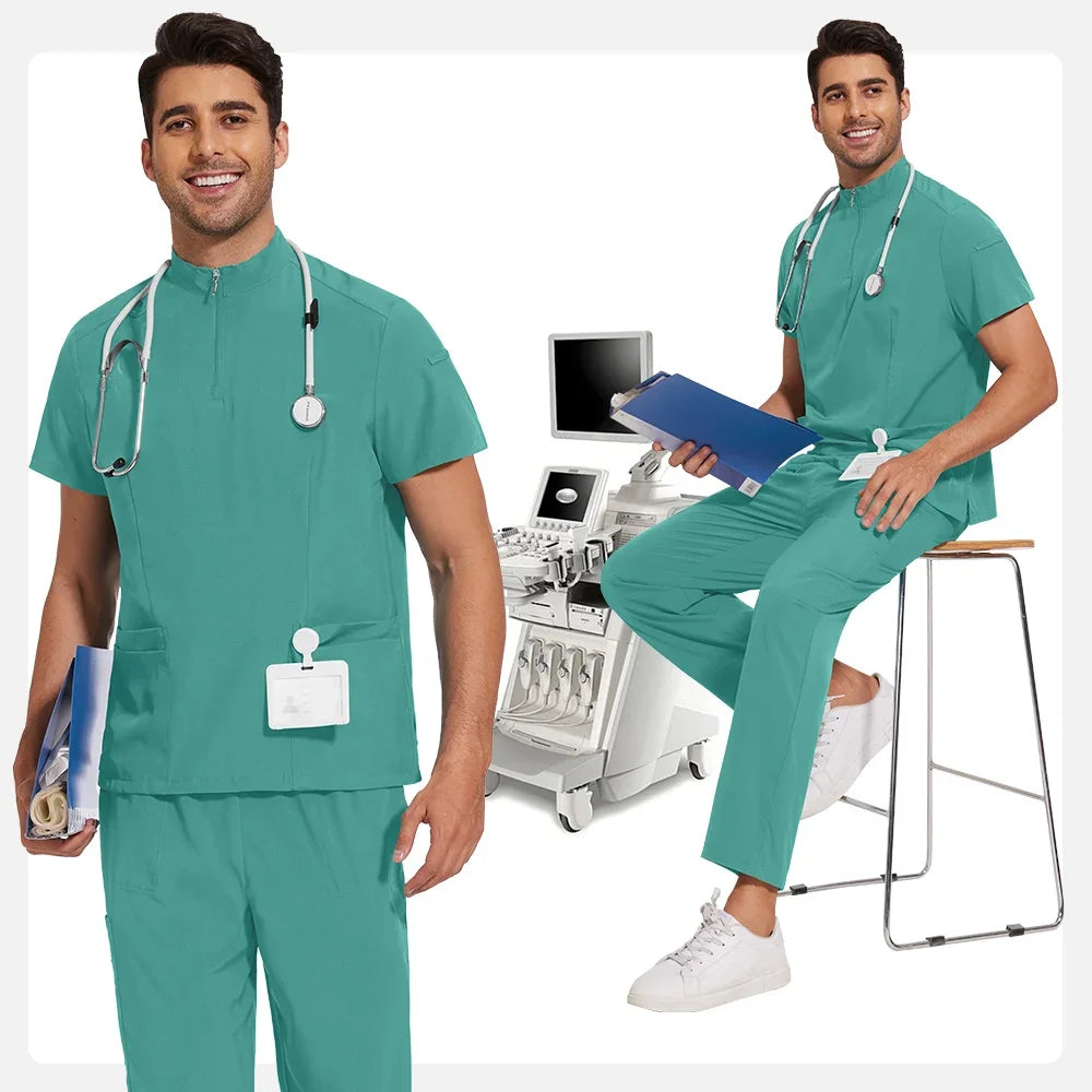 Turtle Neck Scrub Set