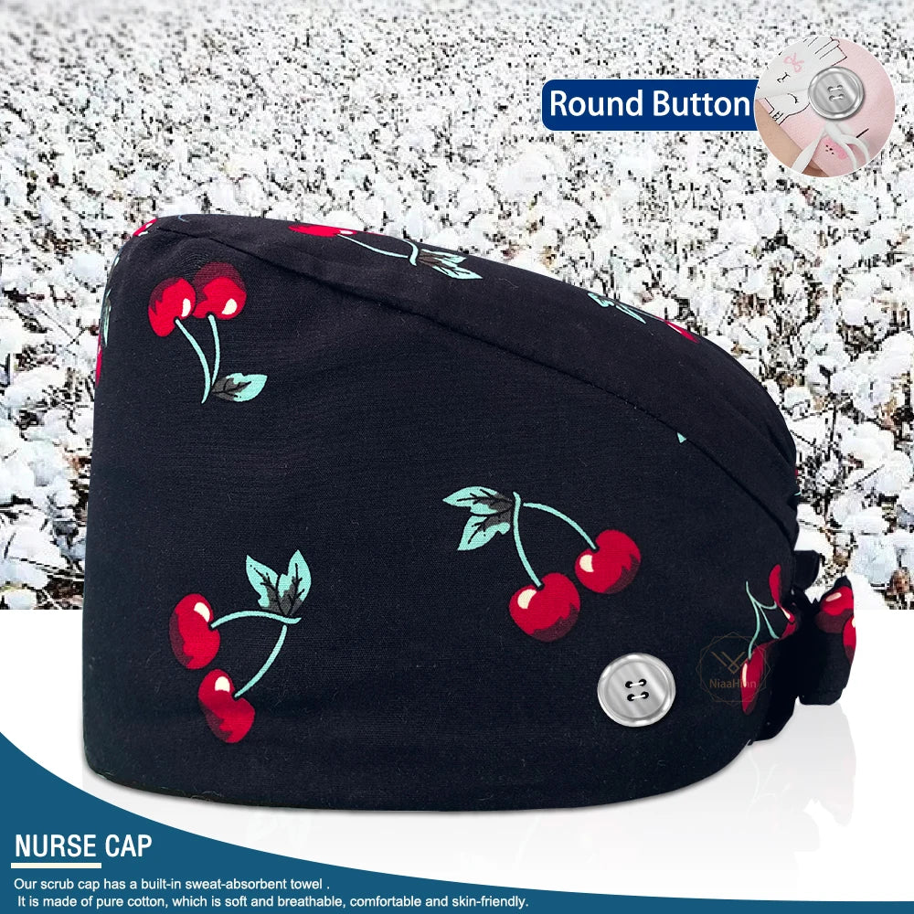 Pet Shop Surgical Cap Health Service Hat Doctor Work Caps Hospital Medical Scrubs Hat Cleaning Clinical Cap Nursing Head Hats