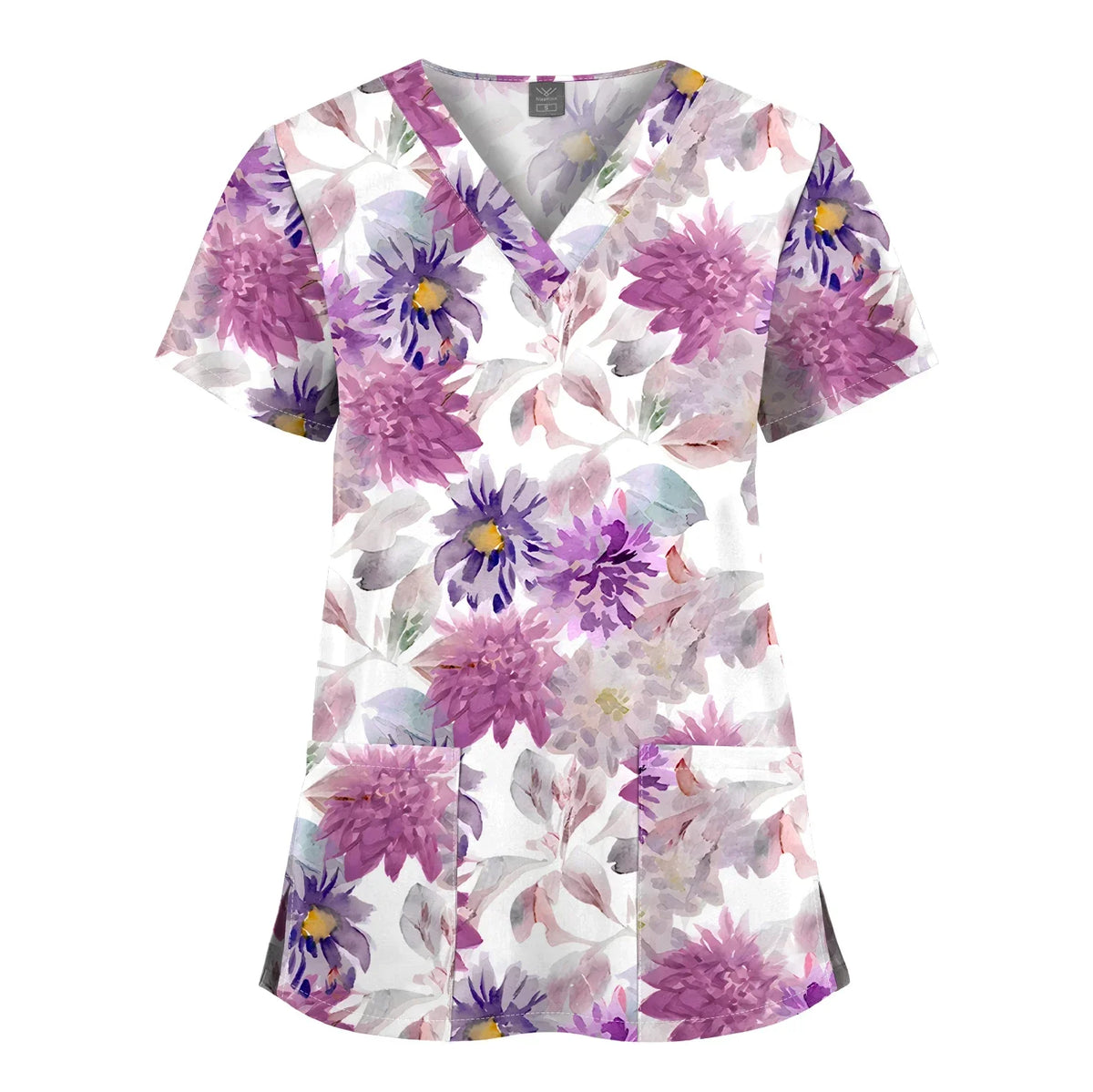 Shirts for Women Dental Clinic Veterinary Uniform Beauty Salon Pet Store Workwear Short Sleeved T-shirt Healthcare Scrubs Female