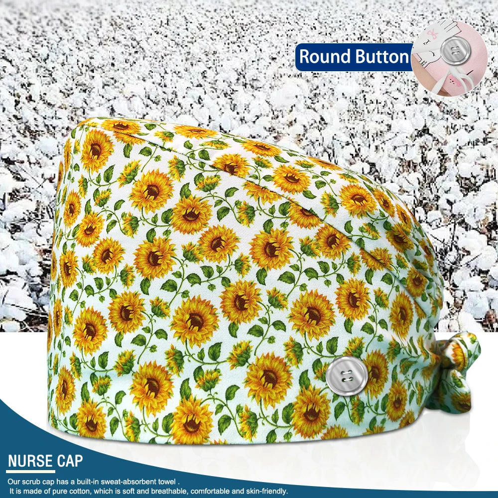 Pet Shop Surgical Cap Health Service Hat Doctor Work Caps Hospital Medical Scrubs Hat Cleaning Clinical Cap Nursing Head Hats