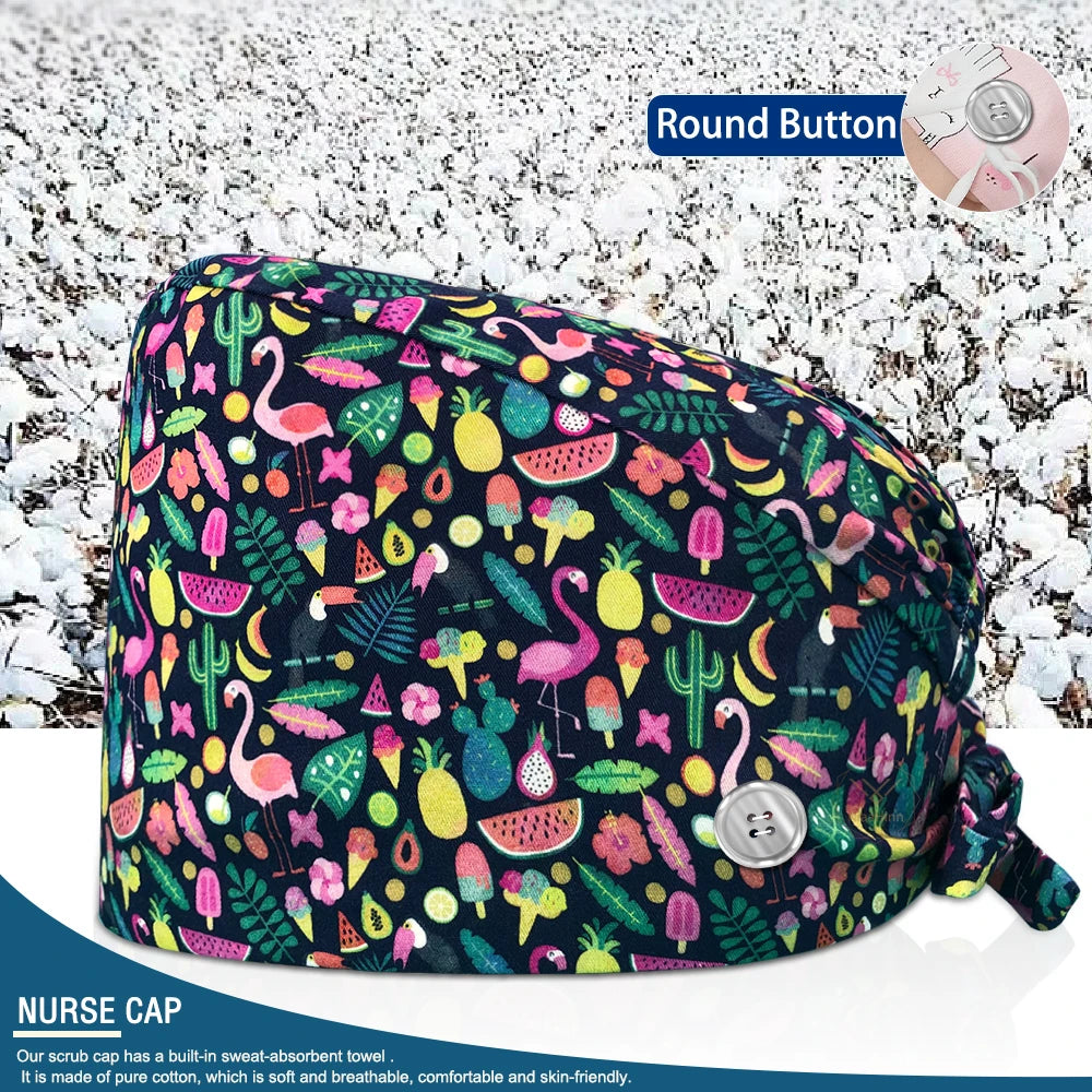 Pet Shop Surgical Cap Health Service Hat Doctor Work Caps Hospital Medical Scrubs Hat Cleaning Clinical Cap Nursing Head Hats