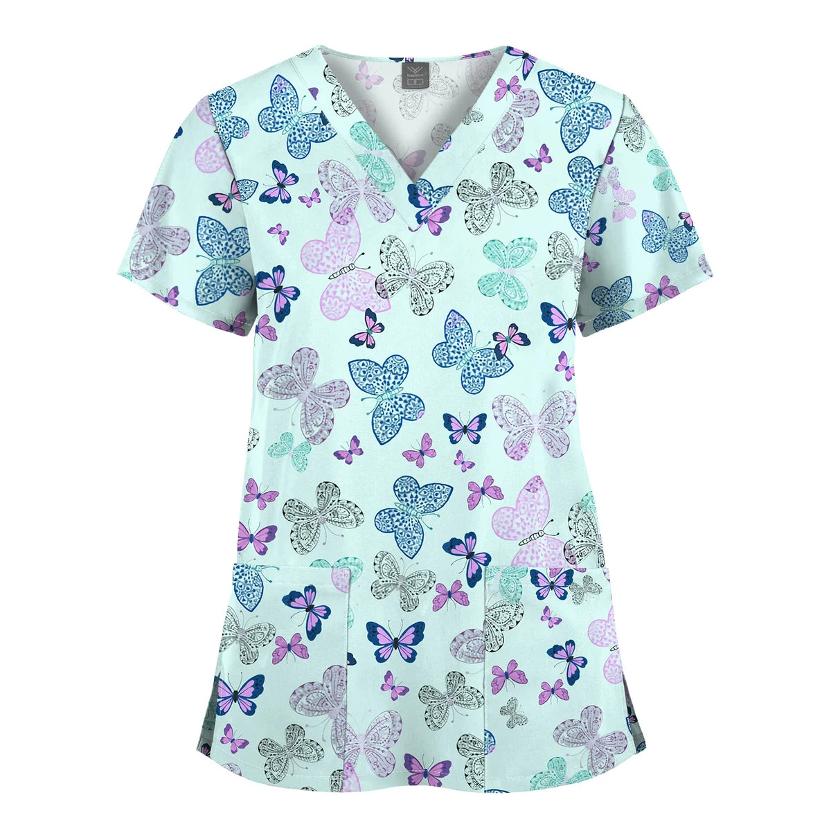 Shirts for Women Dental Clinic Veterinary Uniform Beauty Salon Pet Store Workwear Short Sleeved T-shirt Healthcare Scrubs Female