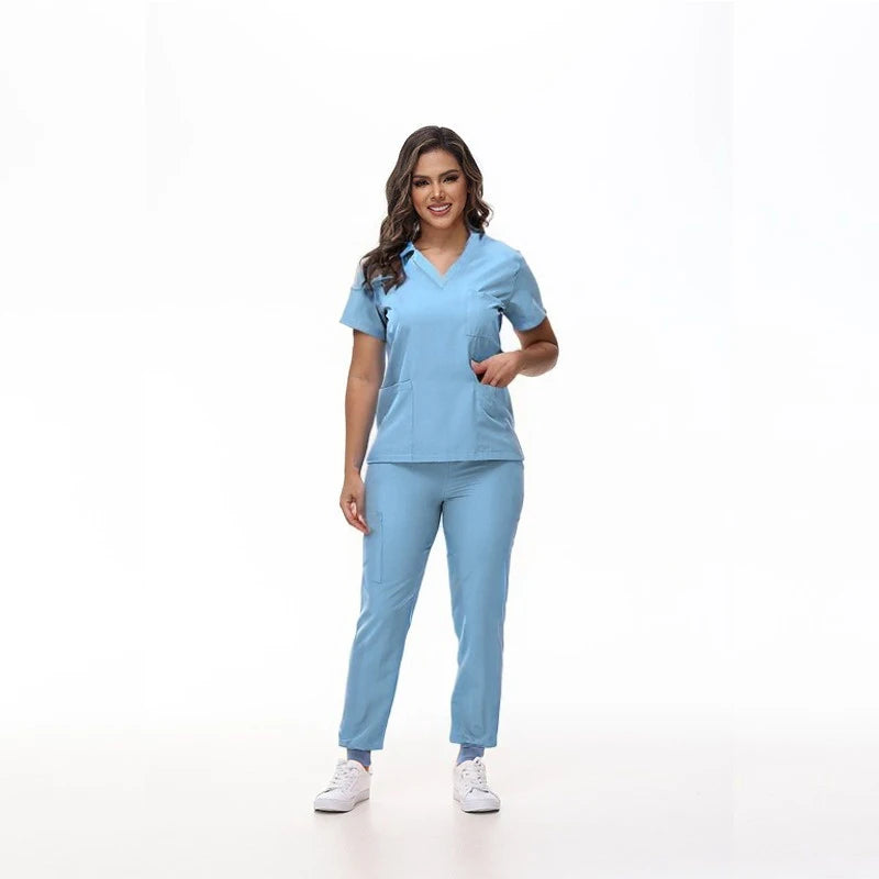 Vivid V-Neck Scrub Set