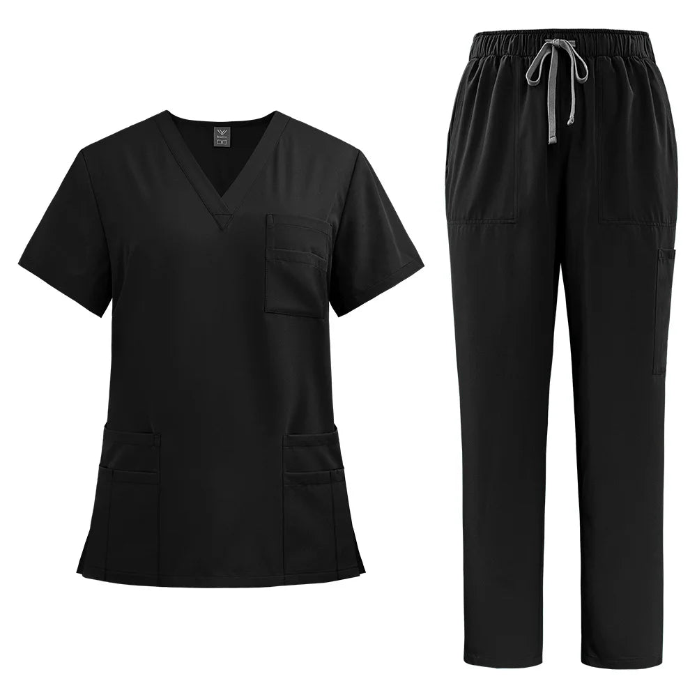Unisex Medical Uniforms Men Women Nursing Clothes Beauty Costume Nurse Scrubs Sets Doctor Dentist Workwear Clinical Tops Pants