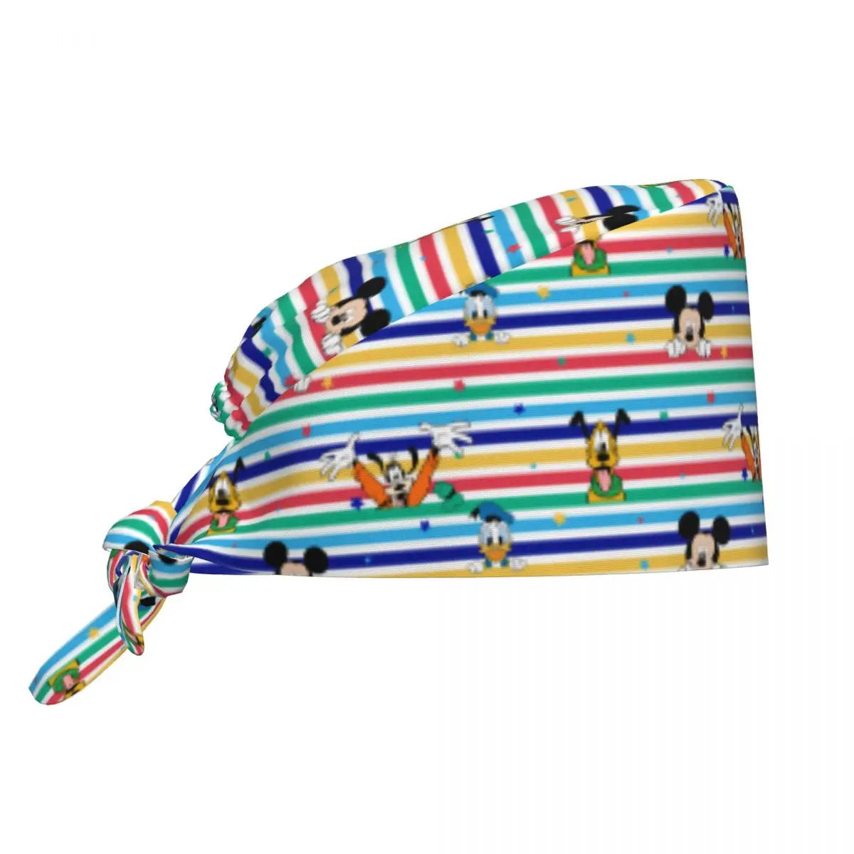 Custom Adjustable Cartoon M-micked Mouse Working Hat Leopard Print Surgical Hat Scrub Nursing Doctor Surgeon Cap for Chef