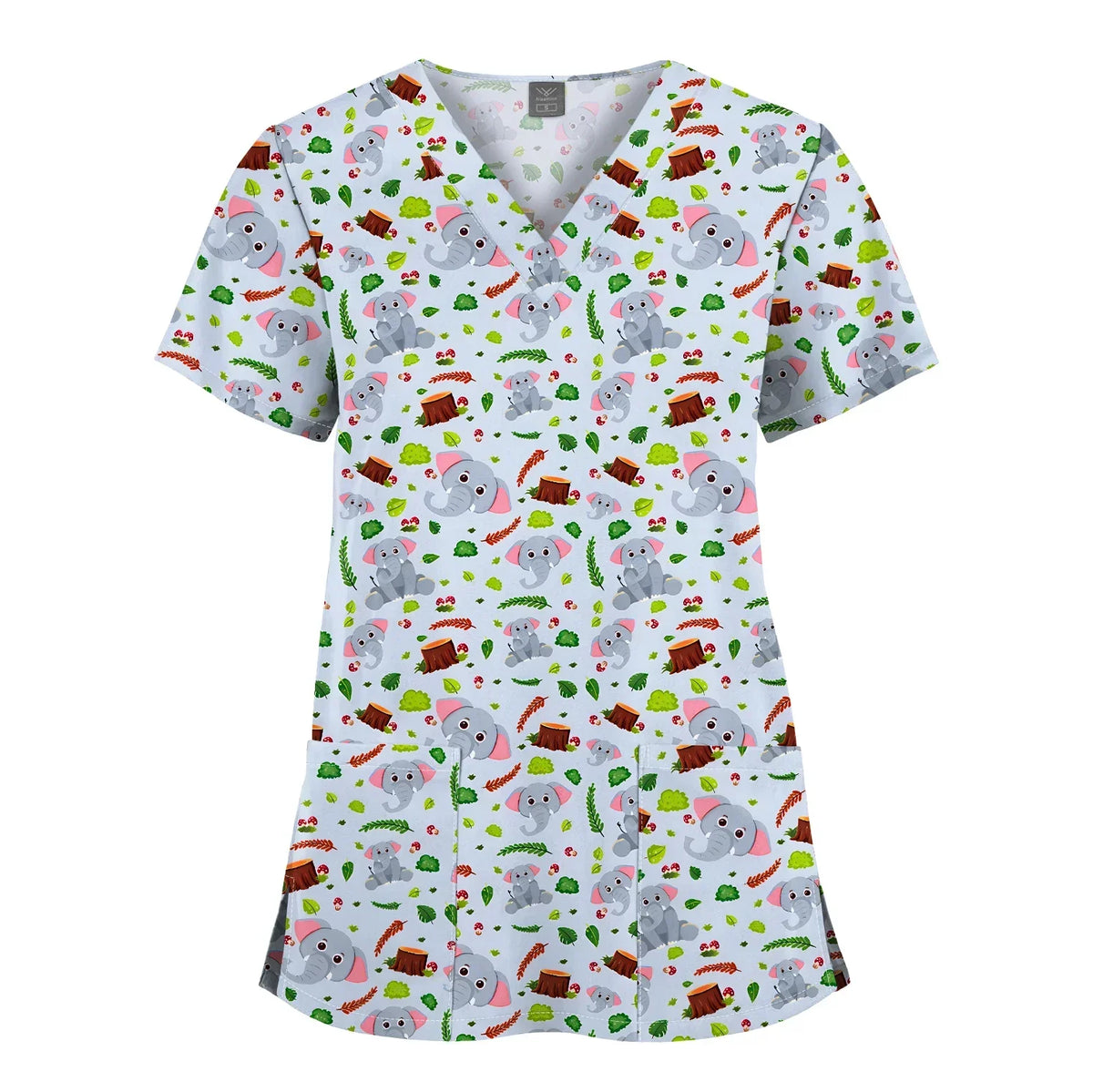 Shirts for Women Dental Clinic Veterinary Uniform Beauty Salon Pet Store Workwear Short Sleeved T-shirt Healthcare Scrubs Female