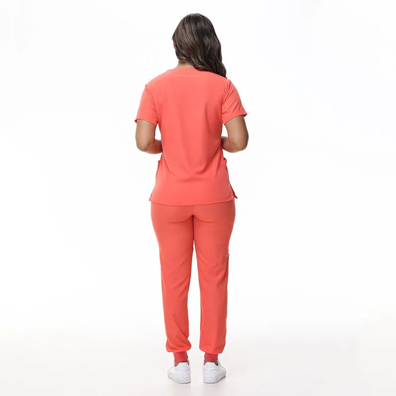 Vivid V-Neck Scrub Set