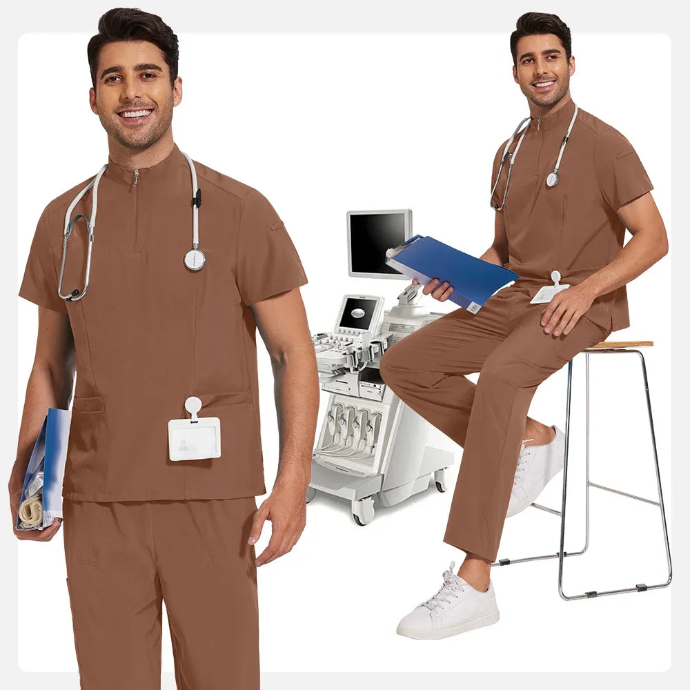 Turtle Neck Scrub Set