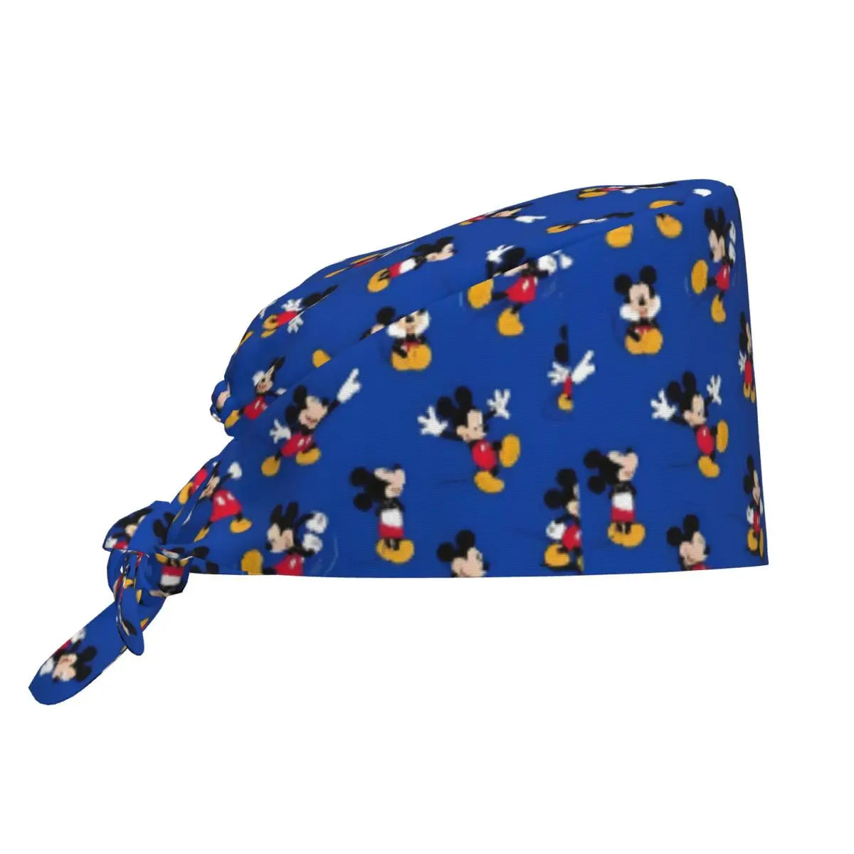 Custom Adjustable Cartoon M-micked Mouse Working Hat Leopard Print Surgical Hat Scrub Nursing Doctor Surgeon Cap for Chef