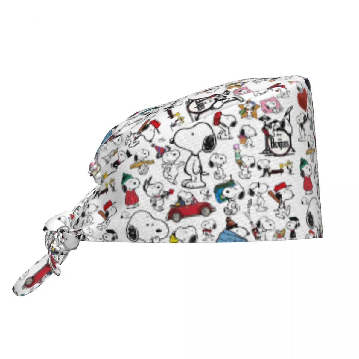 Custom S-Dog-Snoopies Breathable Nursing Work Cap Surgical Scrub Caps Nurse Medical Cap Work Scrubs Hat for Hospital Pharmacy