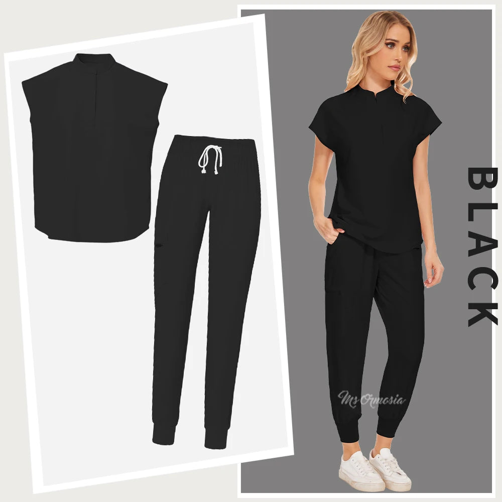 Medical Uniforms Women Scrubs Sets Nurse Nursing Work Clothes Beauty Salon Spa Work Clothes Surgical Suit Lab Hospital Overall