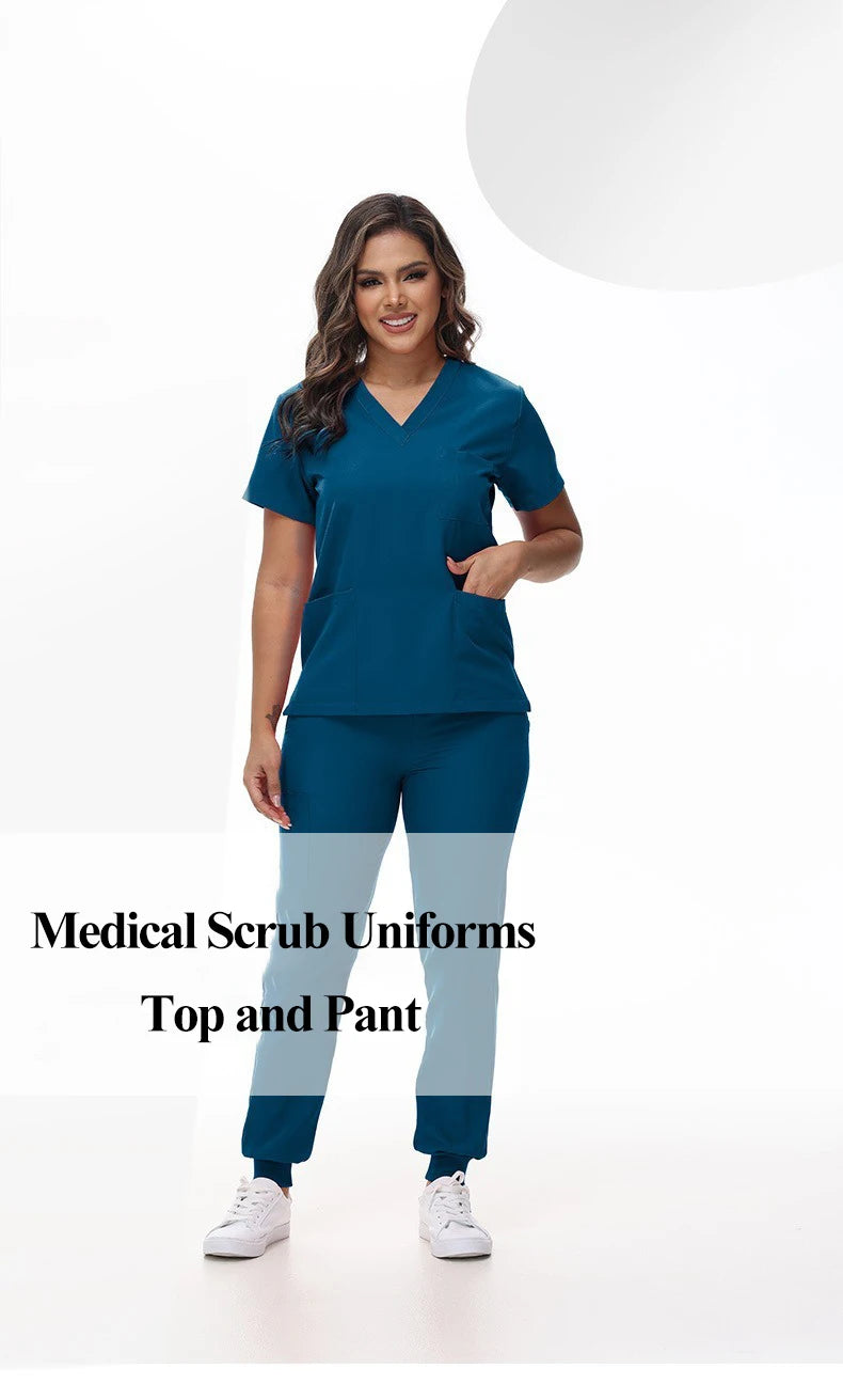 Vivid V-Neck Scrub Set