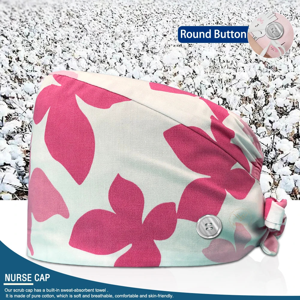 Pet Shop Surgical Cap Health Service Hat Doctor Work Caps Hospital Medical Scrubs Hat Cleaning Clinical Cap Nursing Head Hats
