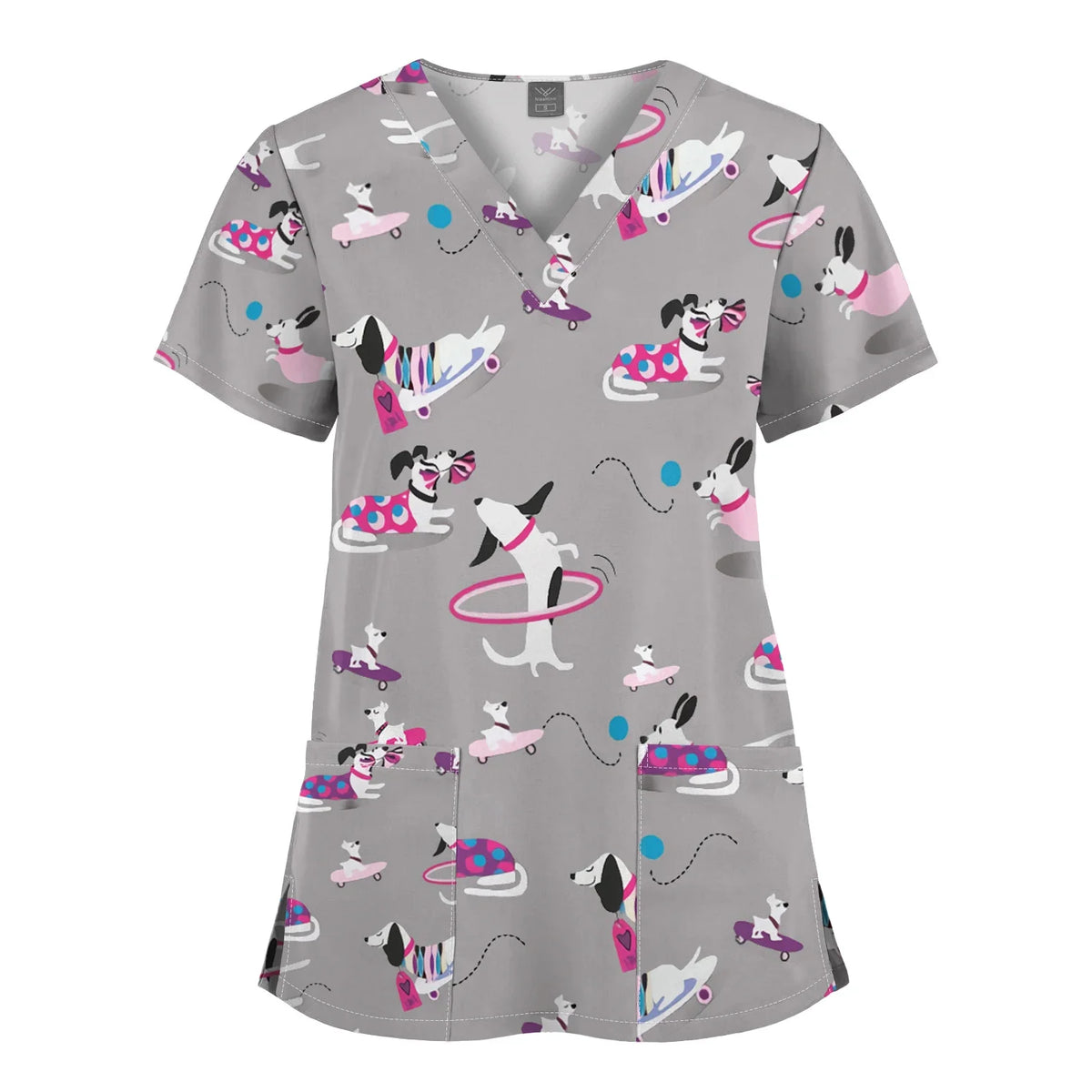 Shirts for Women Dental Clinic Veterinary Uniform Beauty Salon Pet Store Workwear Short Sleeved T-shirt Healthcare Scrubs Female