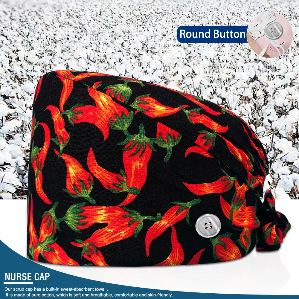 Pet Shop Surgical Cap Health Service Hat Doctor Work Caps Hospital Medical Scrubs Hat Cleaning Clinical Cap Nursing Head Hats