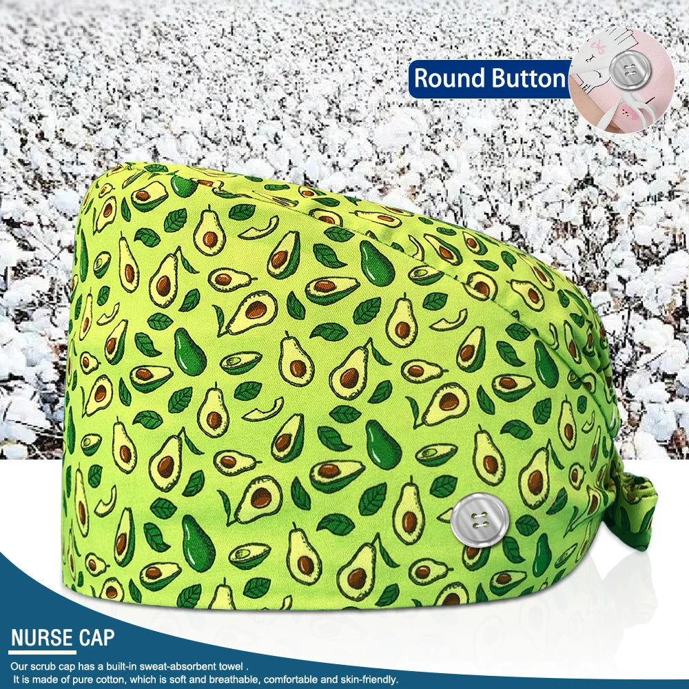 Pet Shop Surgical Cap Health Service Hat Doctor Work Caps Hospital Medical Scrubs Hat Cleaning Clinical Cap Nursing Head Hats