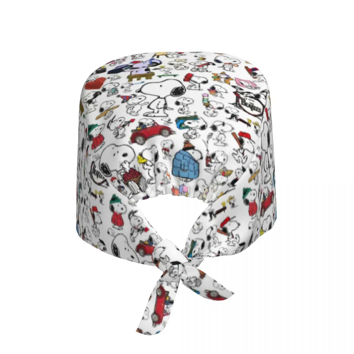 Custom S-Dog-Snoopies Breathable Nursing Work Cap Surgical Scrub Caps Nurse Medical Cap Work Scrubs Hat for Hospital Pharmacy