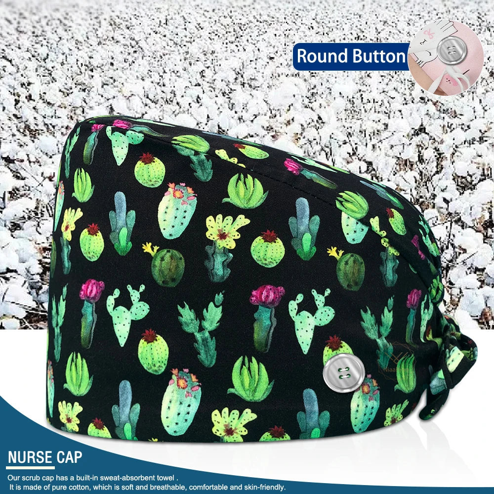 Pet Shop Surgical Cap Health Service Hat Doctor Work Caps Hospital Medical Scrubs Hat Cleaning Clinical Cap Nursing Head Hats