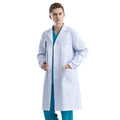 Men WorkwearHospital Clinical Pharmacist  Uniform Long Sleeve White Lab Coat Lapel Collar Button Medical Doctor Blouse Wholesale