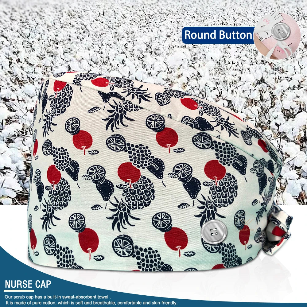 Pet Shop Surgical Cap Health Service Hat Doctor Work Caps Hospital Medical Scrubs Hat Cleaning Clinical Cap Nursing Head Hats