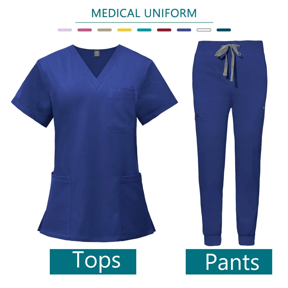 Customized Logo Nurses Uniforms Medical Scrubs High-quality Scrub Beauty Salon SPA Nursing Work Clothes Wholesale Price Workwear